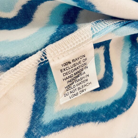 Skemo Boho Fashion – Blue on Blue – Java Collection Summer Top - Picture 5 of 6